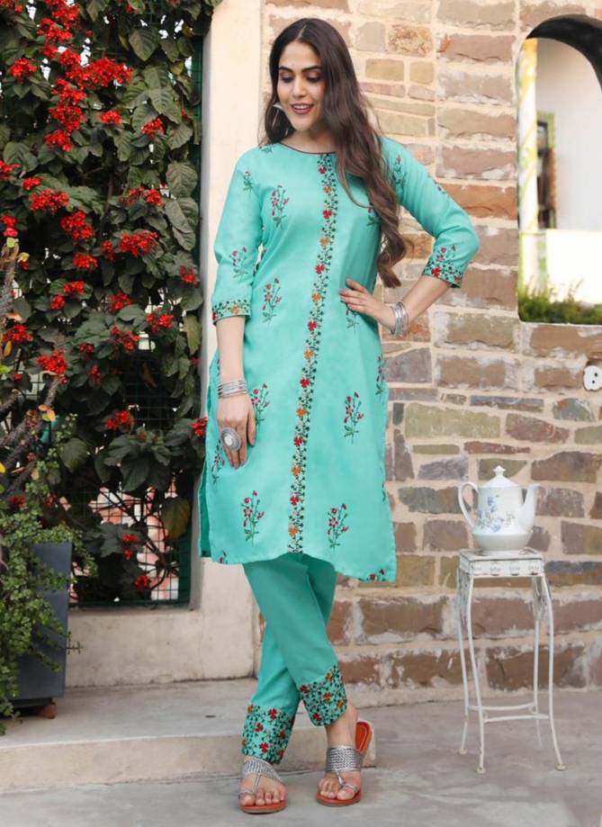 LV New Designer Ethnic Wear Cotton Kurti With Pant Collection